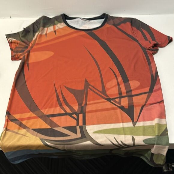 Flower print short sleeve size medium - Picture 2 of 4